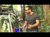 SPOTTED: Saif Ali Khan At Dubbing Studio Bandra | SpotboyE