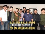 Allu Arjun & Allu Aravind Celebrate The Success Of Chiranjeevi’s Sye Raa Narasimha Reddy | SpotboyE