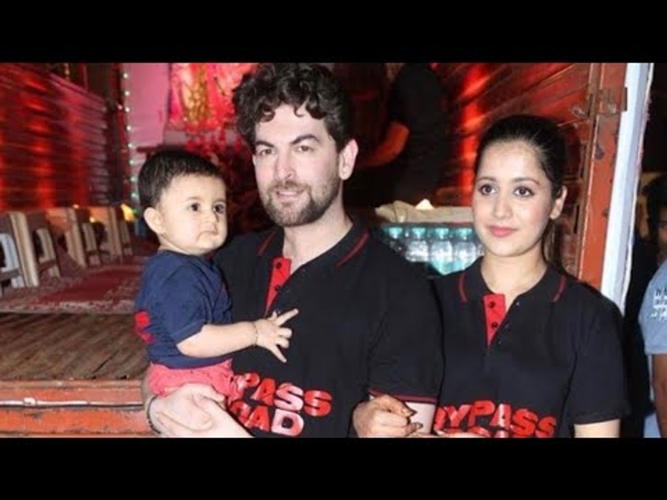 Neil Nitin Mukesh with Family Bid Adieu to Ganpati Bappa | SpotboyE