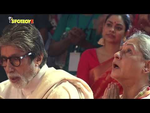 Amitabh Bachchan & Jaya Bachchan Take Blessings Of Maa Durga At A Pandal | SpotboyE