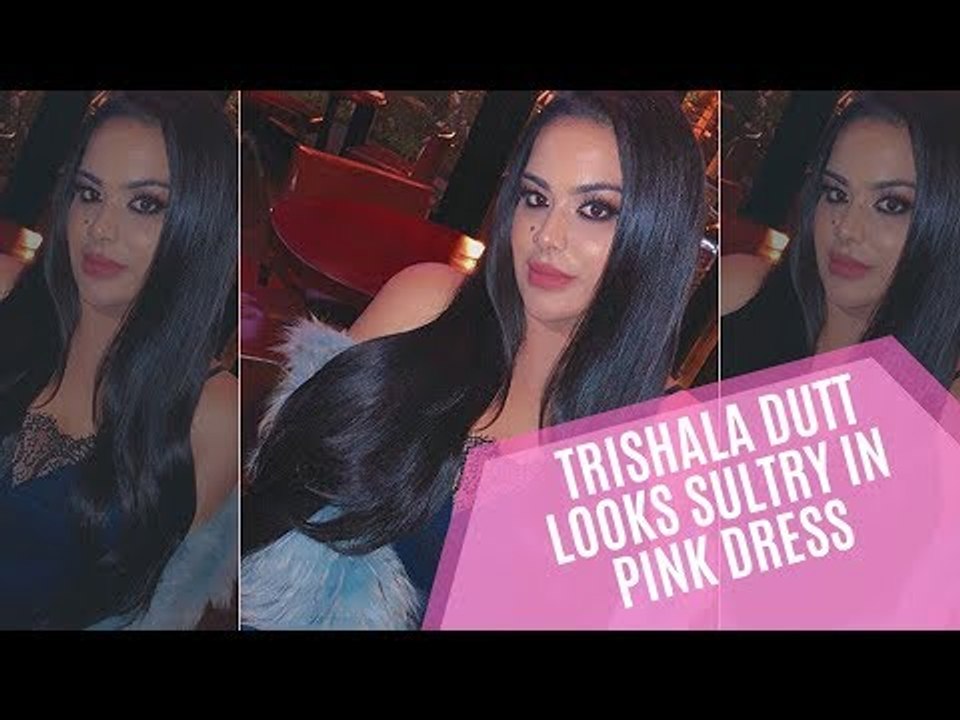 Sanjay Dutt’s Daughter Trishala Dutt Looks Sultry In Her Pink Netted Dress | SpotboyE