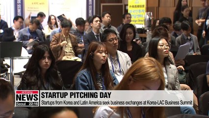 Скачать видео: Startups from Korea and Latin America seek further business exchanges at Korea-LAC Startup Pitching Day