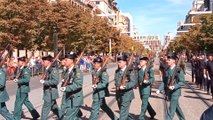 Desfile de la Guardia Civil en el acto Virgen del Pilar