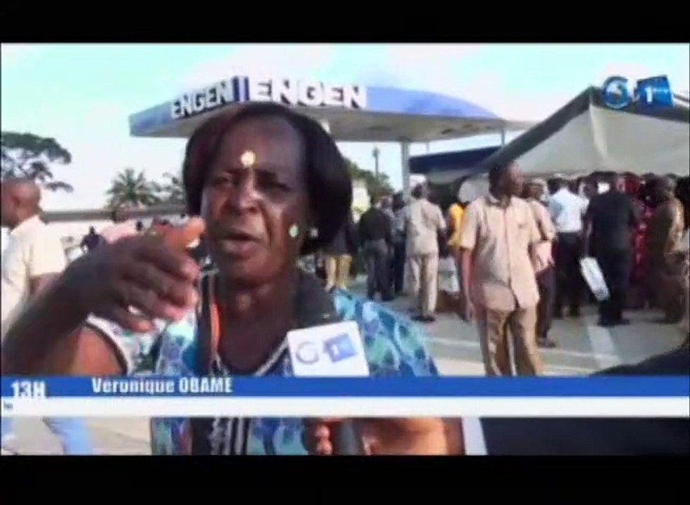 RTG - Lancement officiel de la nouvelle station service de Makokou par le Ministre du pétrole, Noël Mboumba