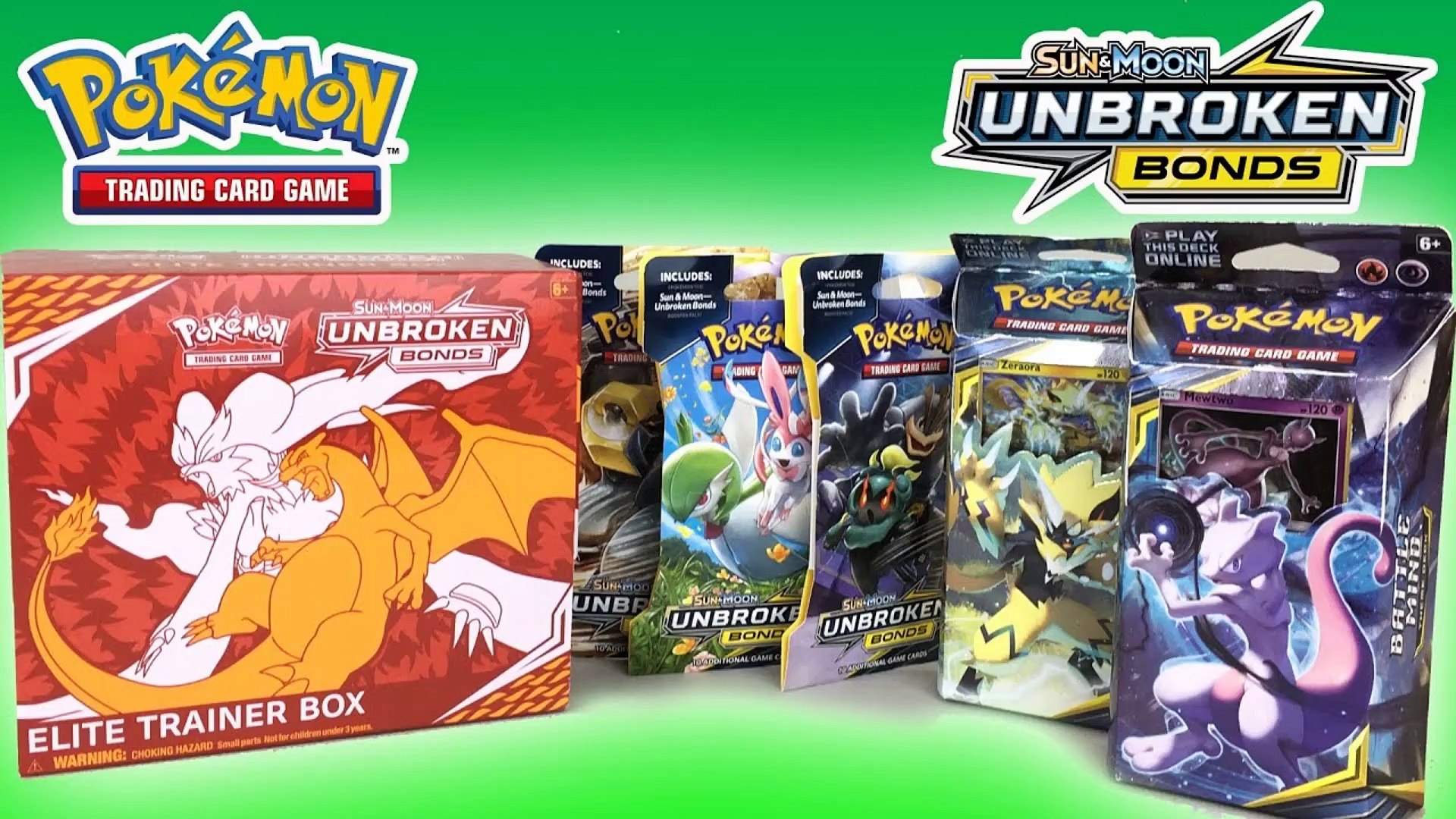 Pokémon TCG Sun & Moon 10 Unbroken Bonds Elite Trainer Box 