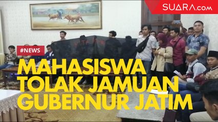 Diundang Silahturahmi Gubernur Jatim, Mahasiswa Tolak Jamuan Makan Malam