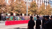 Instituciones en el acto de la Guardia Civil en Zaragoza