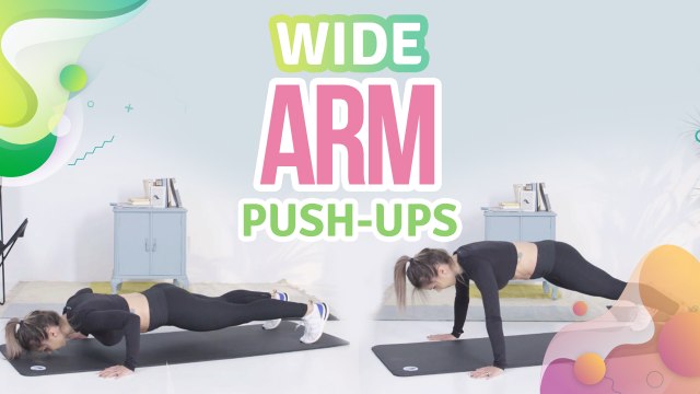 Wide arm push-ups - Step to Health