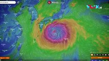 Mencekam! Terancam Badai Topan, Langit Jepang Berwarna Pink