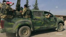 Suriye Milli Ordusu Tel Halef köyündeki terör örgütü paçavralarını indirdi