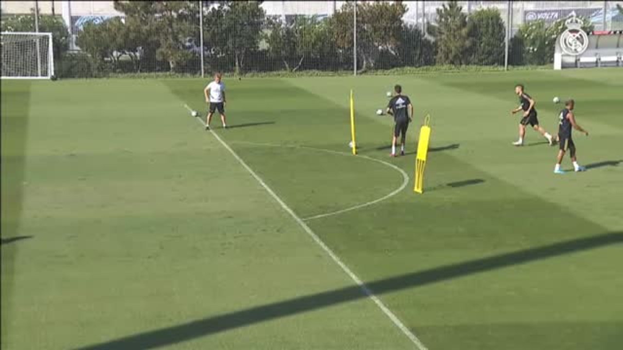 Los lesionados Kroos y Mendy siguen entrenándose en solitario