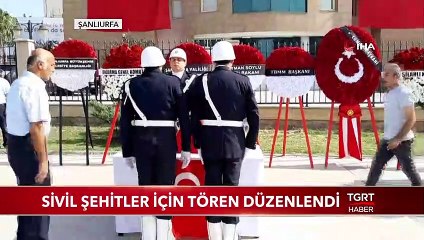 Sivil Şehitler İçin Tören Düzenlendi