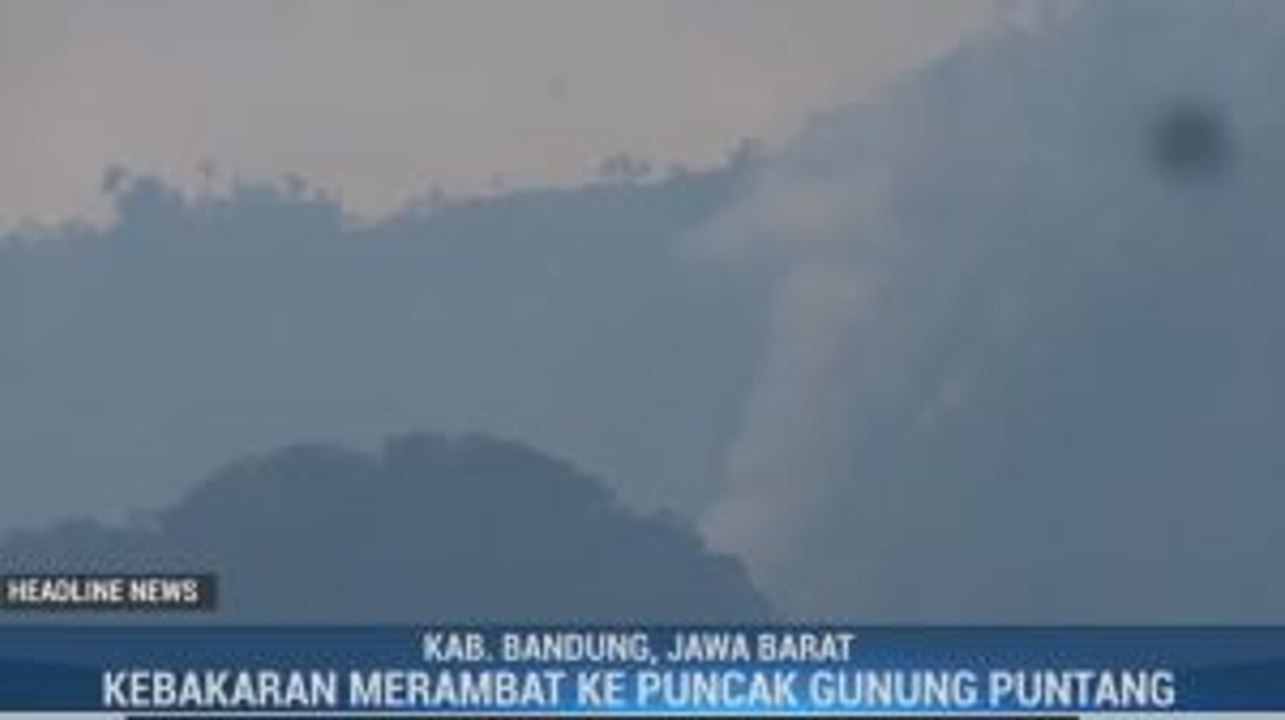 Kebakaran di Gunung Malabar Merambat ke Gunung Puntang