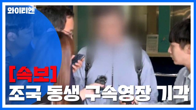 [속보] 법원, '웅동학원 의혹' 조국 동생 구속영장 기각 / YTN