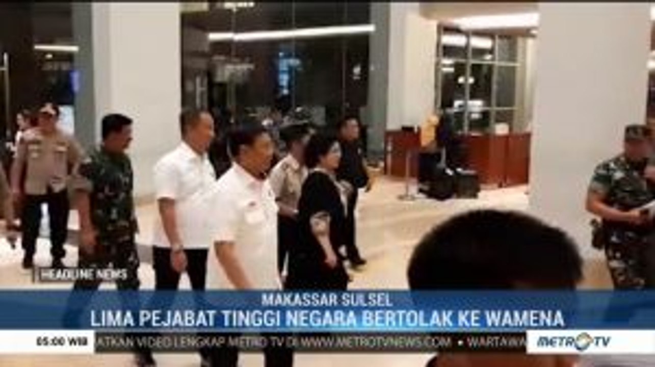 Lima Pejabat Tinggi Negara Bertolak ke Wamena