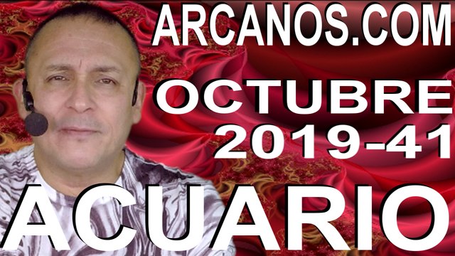 ACUARIO OCTUBRE 2019 ARCANOS.COM - Horóscopo 6 al 12 de octubre de 2019 - Semana 41