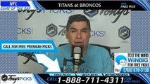 Titans Broncos NFL Pick 10/13/2019