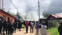 Vecinos se oponen a desalojo en Jalapa