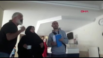 Kartal'da sağlık ocağında doktor ile hasta yakının kavgası kamerada