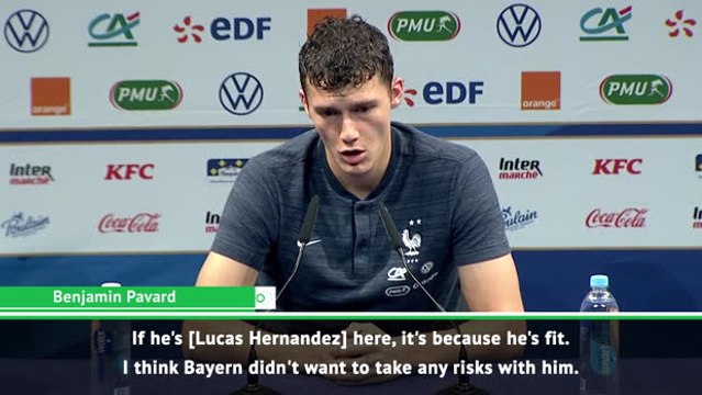 If Hernandez is in the France squad it's because he's fit - Pavard