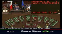 Italia aprueba la ley que reduce el número de parlamentarios