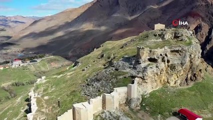 Türklerin Anadolu'daki ilk kalesi havadan görüntülendi