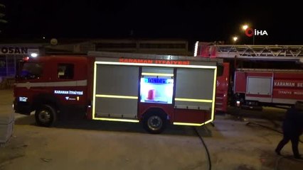 Mobilya atölyesinde korkutan yangın