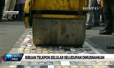 Telepon Selular Selundupan Dimusnahkan Bea Cukai
