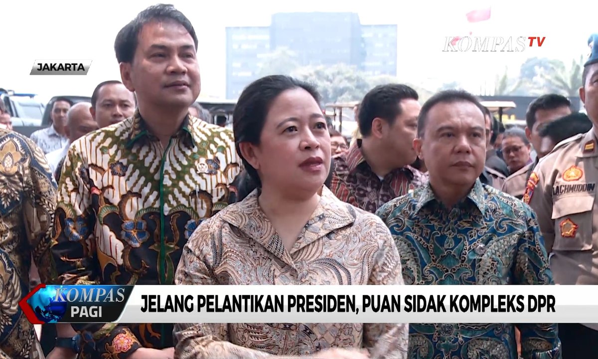 Jelang Pelantikan Presiden Puan Sidak Kompleks Dpr Video Dailymotion