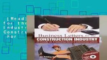 [Read] Business Letters for the Construction Industry: A Guide to Construction Communication  For