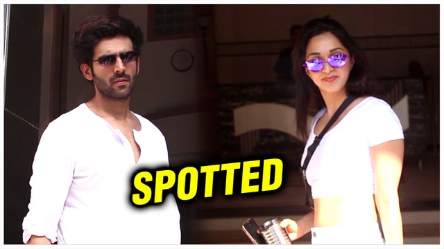 Kartik Aaryan And Kiara Advani TWINNING In White | SPOTTED