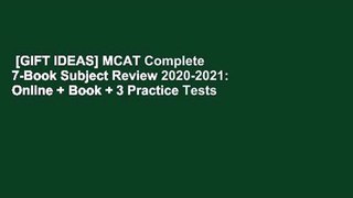 [GIFT IDEAS] MCAT Complete 7-Book Subject Review 2020-2021: Online + Book + 3 Practice Tests