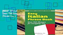 [BEST SELLING]  Easy Italian Phrase Book: Over 750 Basic Phrases for Everyday Use (Dover Easy