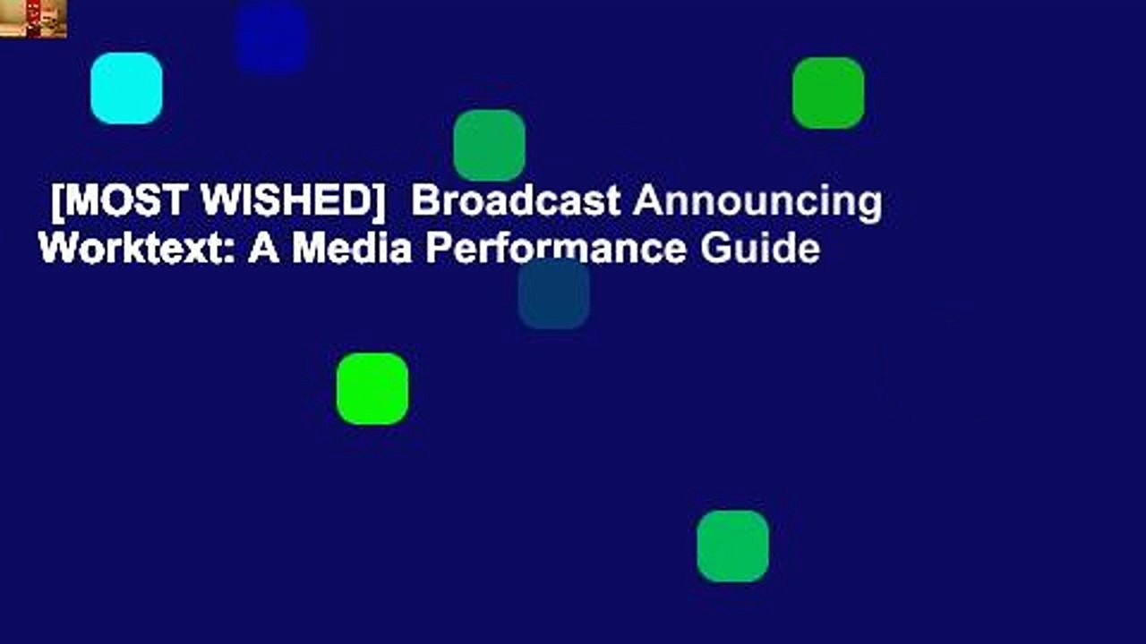 [MOST WISHED]  Broadcast Announcing Worktext: A Media Performance Guide