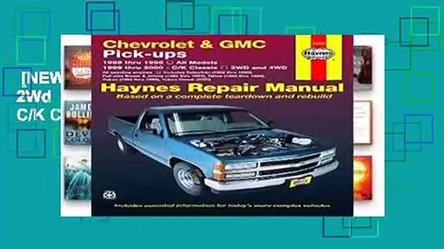 [NEW RELEASES] Chevrolet GMC Pick-Ups, 2Wd 4Wd (88 - 00): All Models (88-98), C/K Classic -