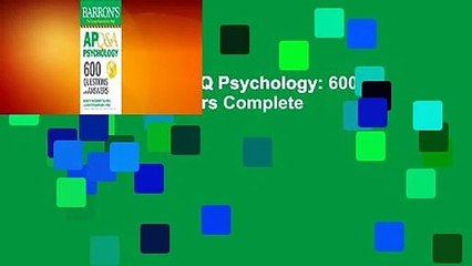 About For Books  AP Q Psychology: 600 Questions and Answers Complete