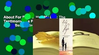 About For Books  Half My Life: The Testimony of a Father and His Special Needs Child  Best Sellers