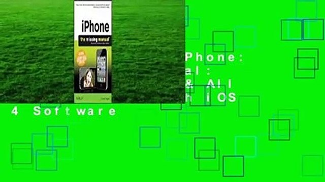 Full version iPhone: The Missing Manual: Covers iPhone 4 & All Other Models with iOS 4 Software