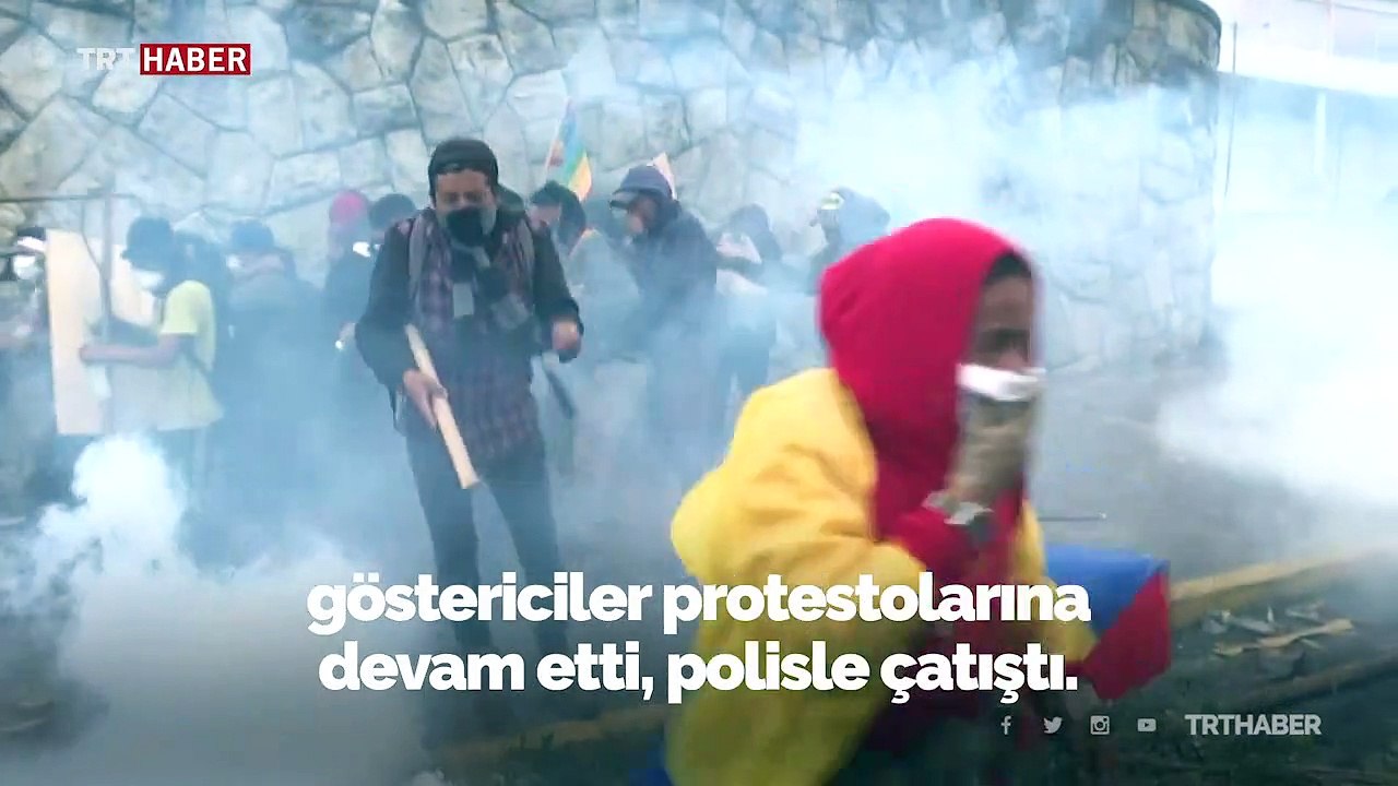 Ekvador'da protestolar dinmiyor: Sokağa çıkma ve seyahat yasağı ilan edildi