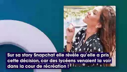 Julia Paredes change sa fille d'école car des lycéens venaient la voir à la récréation