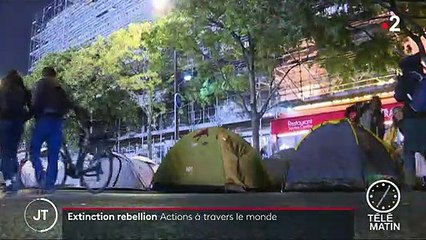 Les militants écologistes d’Extinction Rébellion multiplient les opérations à travers le monde pour alerter sur l’urgence climatique - VIDEO