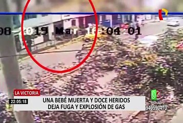 [Imágenes exclusivas] La Victoria: el instante de una explosión de gas que cobró la vida de una bebé