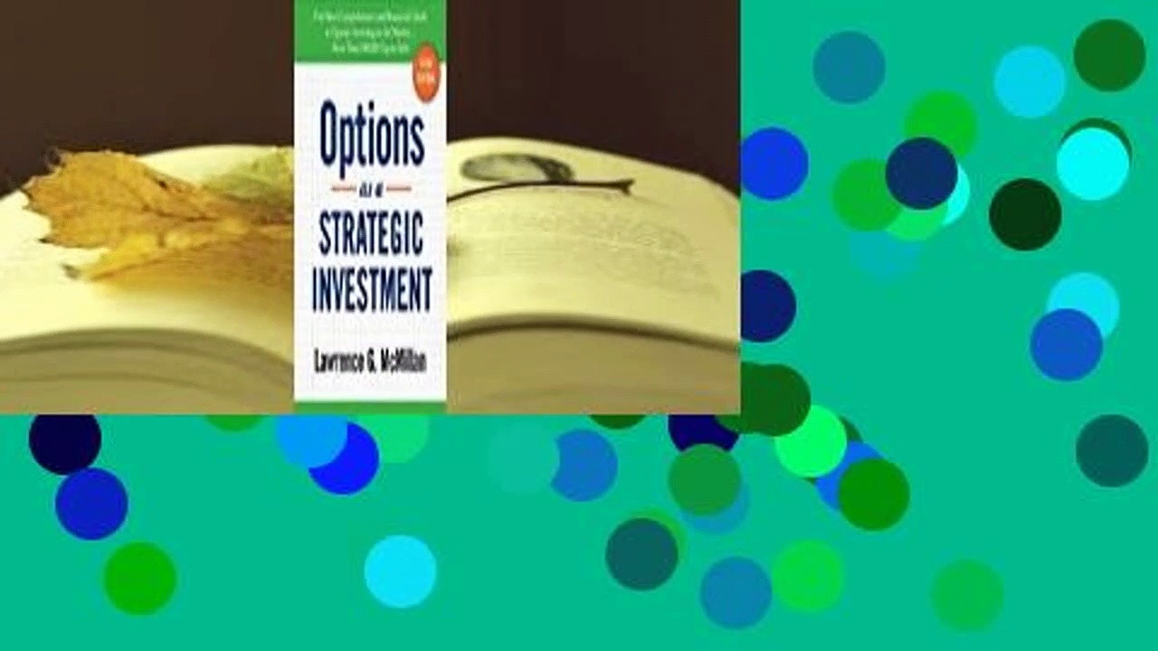 [BEST SELLING]  Options as a Strategic Investment