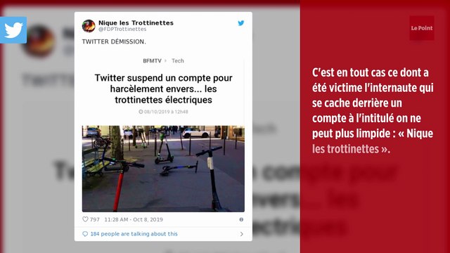 Twitter : sanctionné pour harcèlement envers les trottinettes électriques