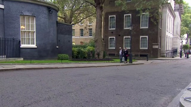 British PM adviser Dominic Cummings arrives at Downing Street