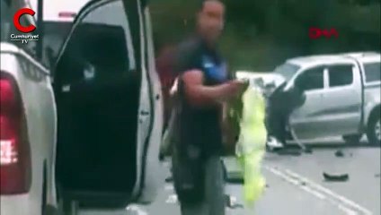 Feci kazadan sağ kurtuldu!