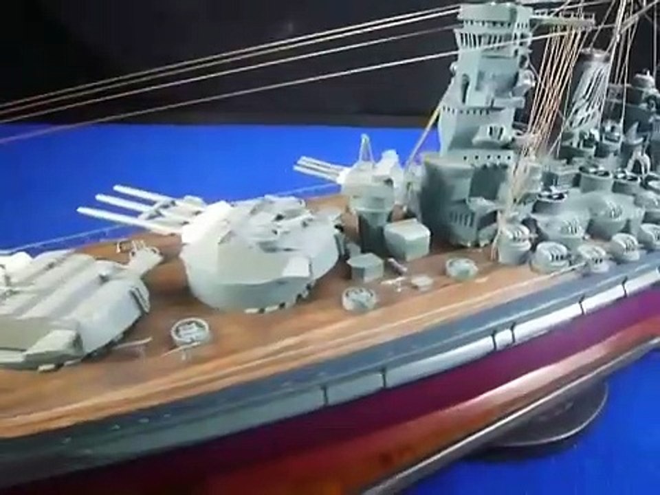 YAMATO　戦艦大和　木製模型完成品　S=1／220　　全長120㎝