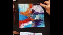 Acrylic Painting with Paper, Brush, & Knife _ Acrylic Abstract Painting - Sonil Arts