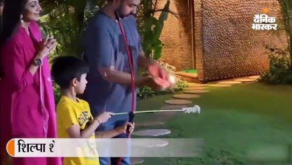 शिल्पा शेट्टी ने मनाया दशहरा