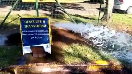 Morador reclama de procedimento da Sanepar